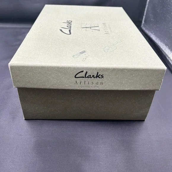 Clarks Artisan Sago Wedge Sandals Womens Size 8.5 Mango Leather Grommeted Straps - Picture 14 of 15